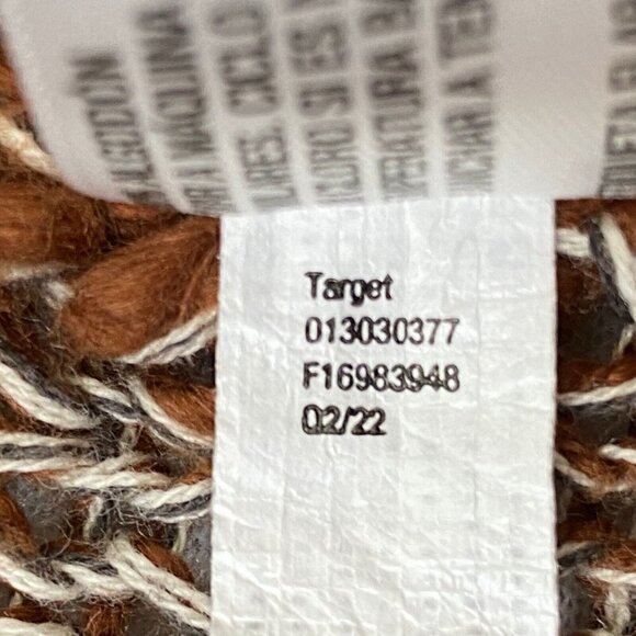 Universal Thread Sweater Womens XS Pullover V Neck Oversized Nubby Knit Brown - Picture 8 of 8